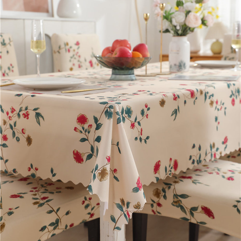 Premium Dining Table & Chair Cover Combo - Modish Beige