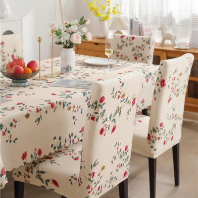 Premium Dining Table & Chair Cover Combo - Modish Beige