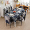 Premium Dining Table & Chair Cover Combo - Geometric Grey
