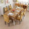 Premium Dining Table & Chair Cover Combo - Mustard Leaf