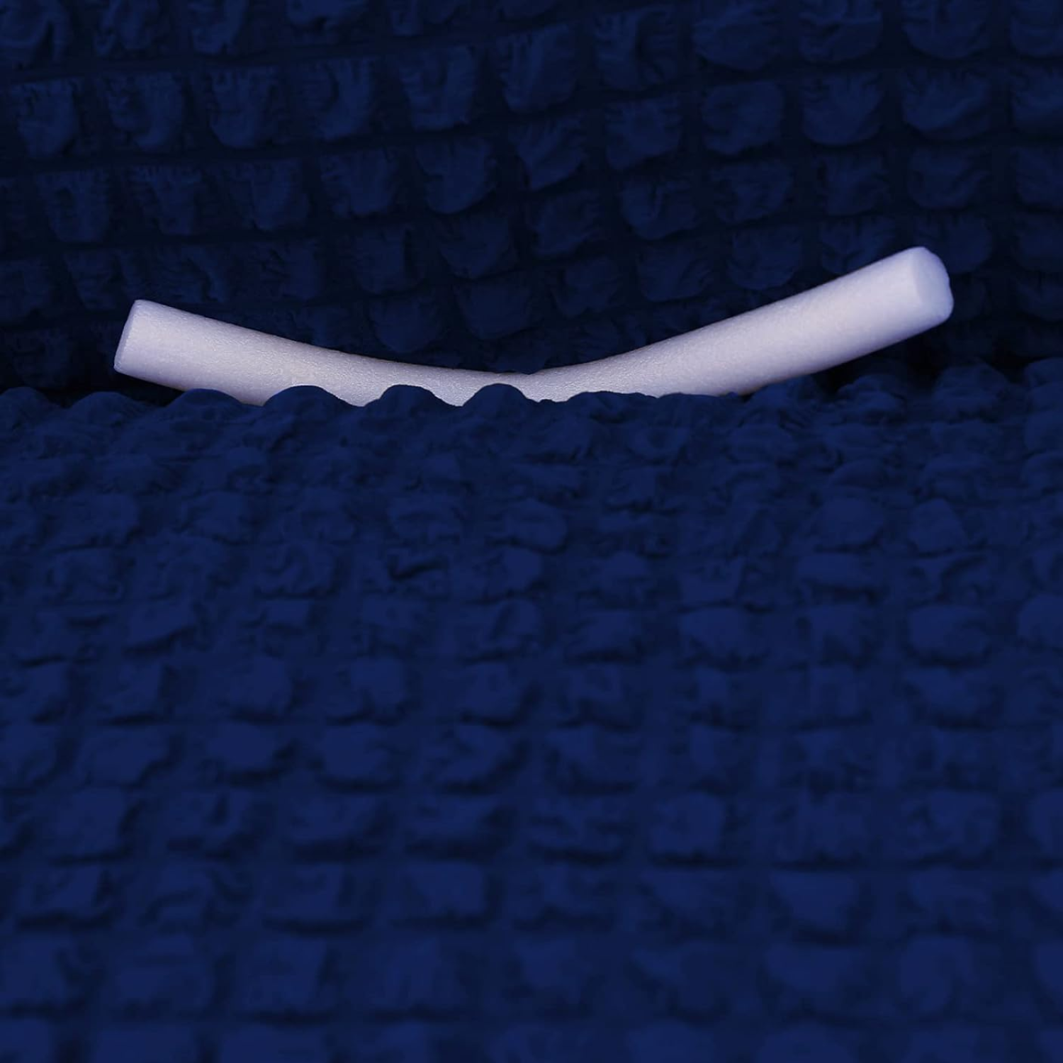 2026 Turkish Bubble Frill Sofa Covers : Navy Blue