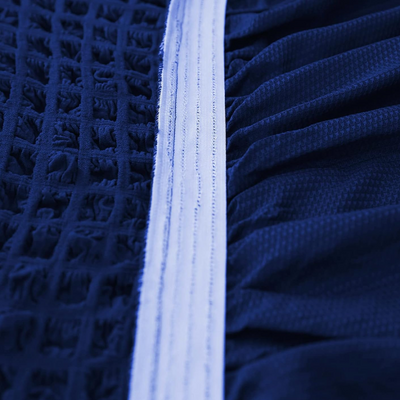 2025 Turkish Bubble Frill Sofa Covers : Navy Blue