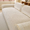RUFFLE LACE ANTI SKID SOFA MAT - BEIGE