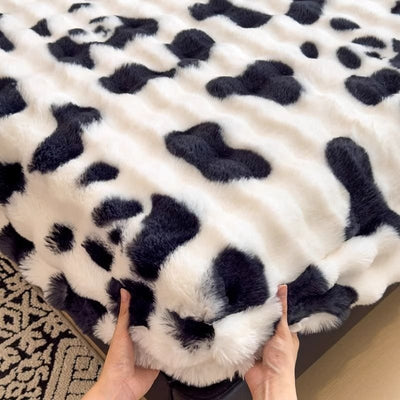 All Season Printed Rabbit Fur Fitted Sheet