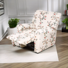 Premium Printed Recliner Sofa Cover : Modish Beige