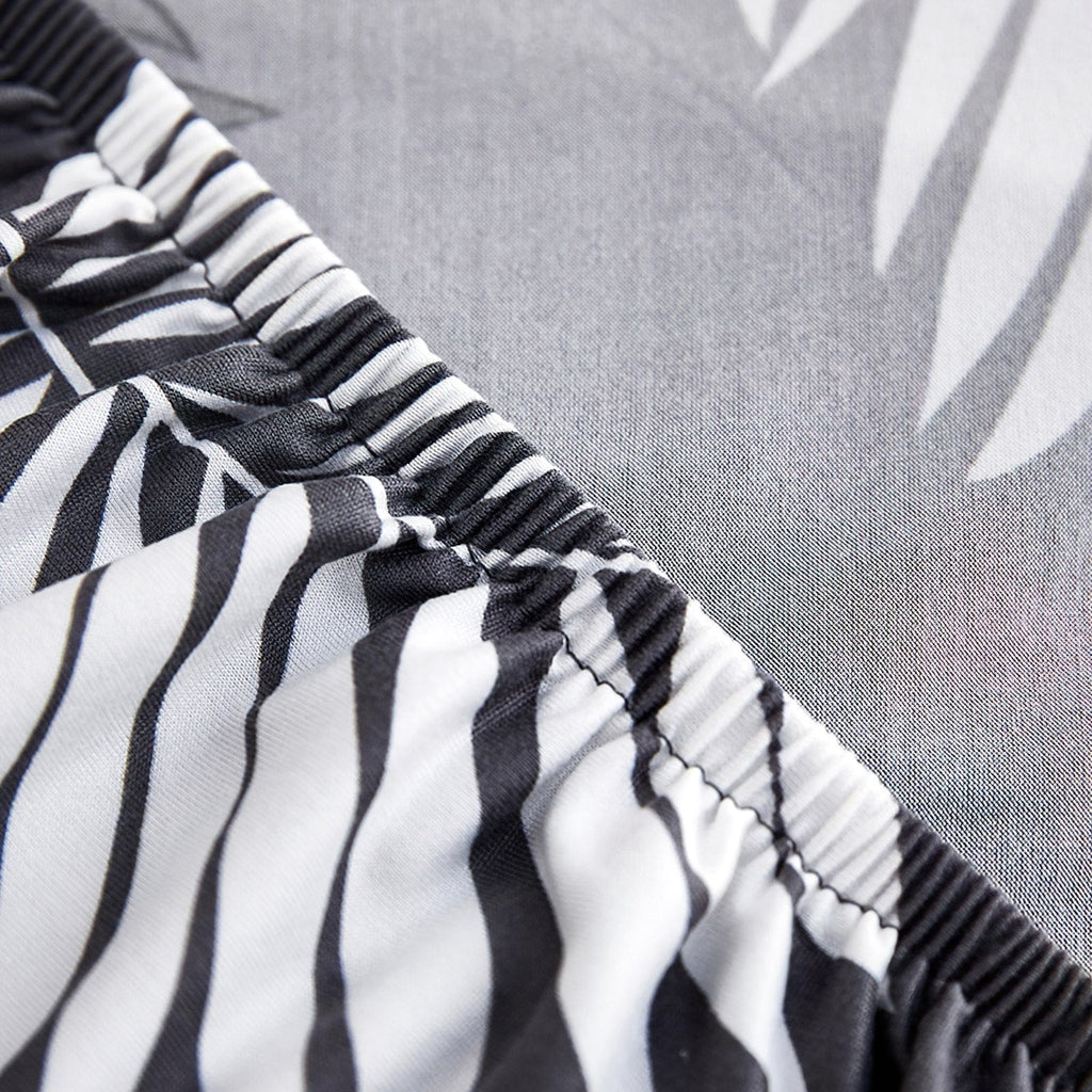 Trendize Exclusive Stretchable Sofa Cover - Charcoal Fern