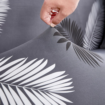 Trendize Exclusive Stretchable Sofa Cover - Charcoal Fern