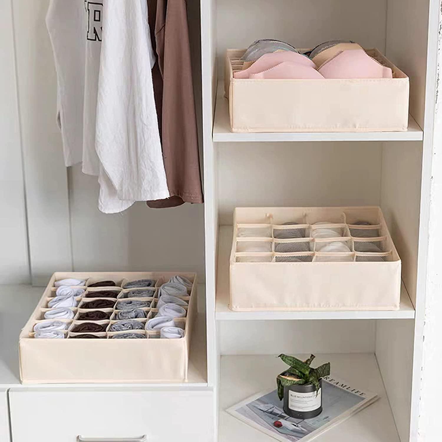 Foldable Closet Drawer Organizers (Set of 4) - Trendize