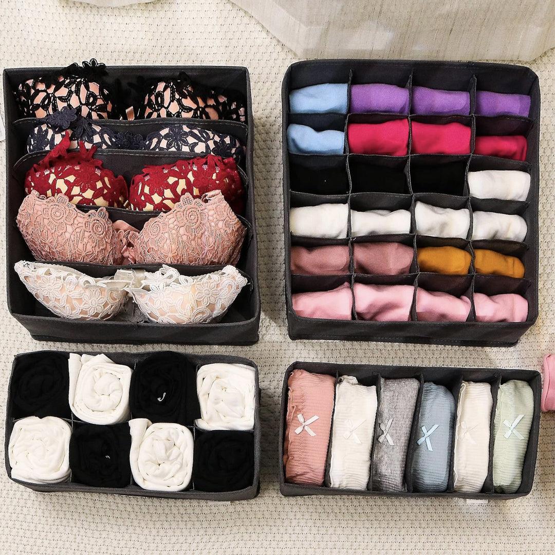 Foldable Closet Drawer Organizers (Set of 4) - Trendize