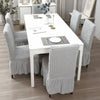 2025 Turkish Bubble Frill Chair Covers : Light Grey