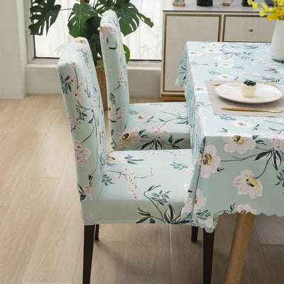 Premium Dining Table & Chair Cover Combo - Autumn Green - Trendize