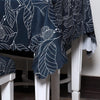 Premium Dining Table & Chair Cover Combo - Leafy Ash - Trendize