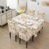 Premium Dining Table & Chair Cover Combo - Modish Beige - Trendize