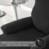 Premium Jacquard Recliner Sofa Cover : Black - Trendize