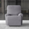 Premium Jacquard Recliner Sofa Cover : Grey - Trendize