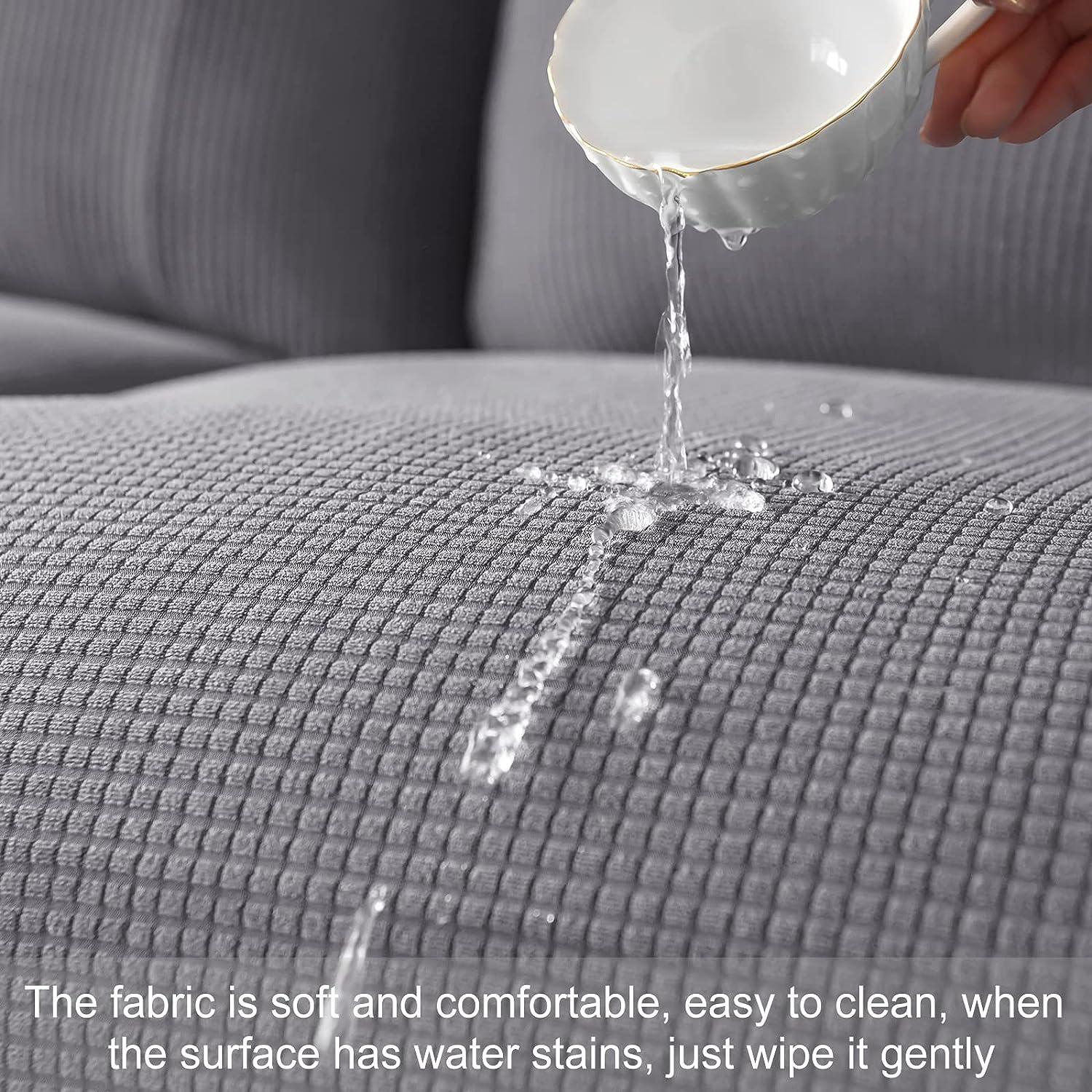 Premium Jacquard Recliner Sofa Cover : Grey - Trendize