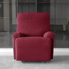 Premium Jacquard Recliner Sofa Cover : Maroon - Trendize