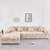 L Shape Sofa Cover - Leafy Beige