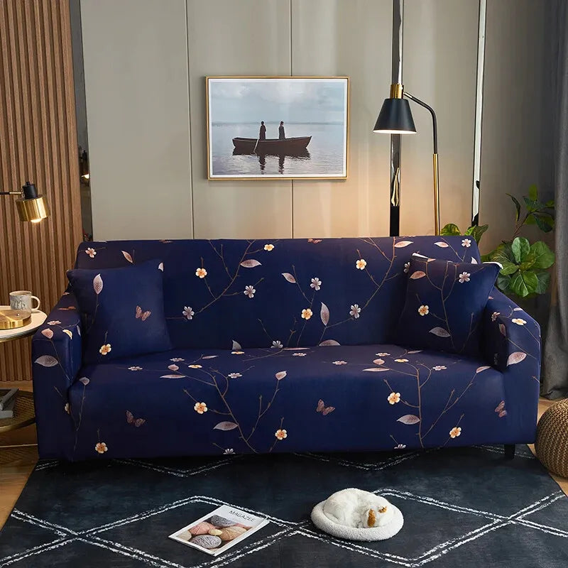 Trendize Exclusive Stretchable Sofa Cover - Sapphire Blue