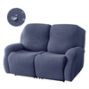 Premium Jacquard Recliner Sofa Cover : Navy