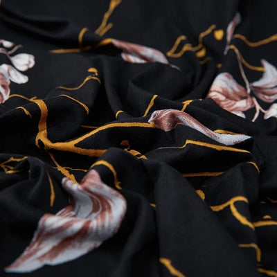 Trendize Exclusive Stretchable Sofa Cover - Black Orchid