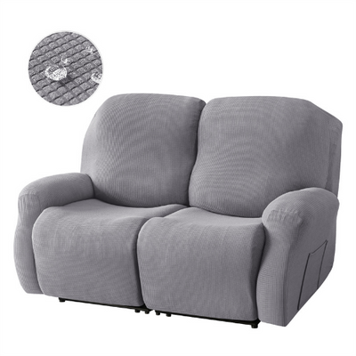 Premium Jacquard Recliner Sofa Cover : Grey