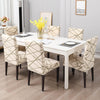 Stretchable Chair Covers, Beige Line - Trendize