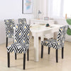 Stretchable Chair Covers, Black Maze - Trendize