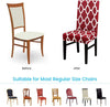 Stretchable Chair Covers, Diamond Maroon - Trendize