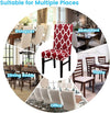 Stretchable Chair Covers, Diamond Maroon - Trendize