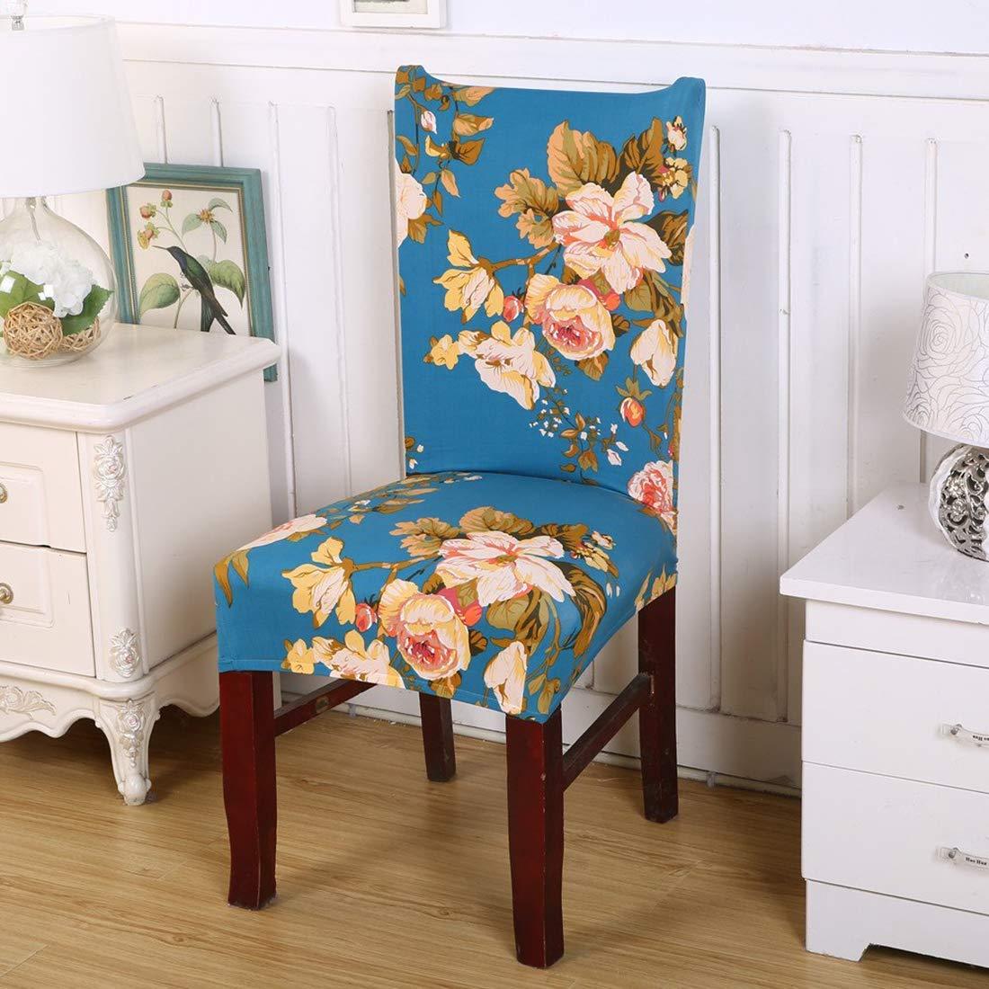 Stretchable Chair Covers, Funky Teal - Trendize