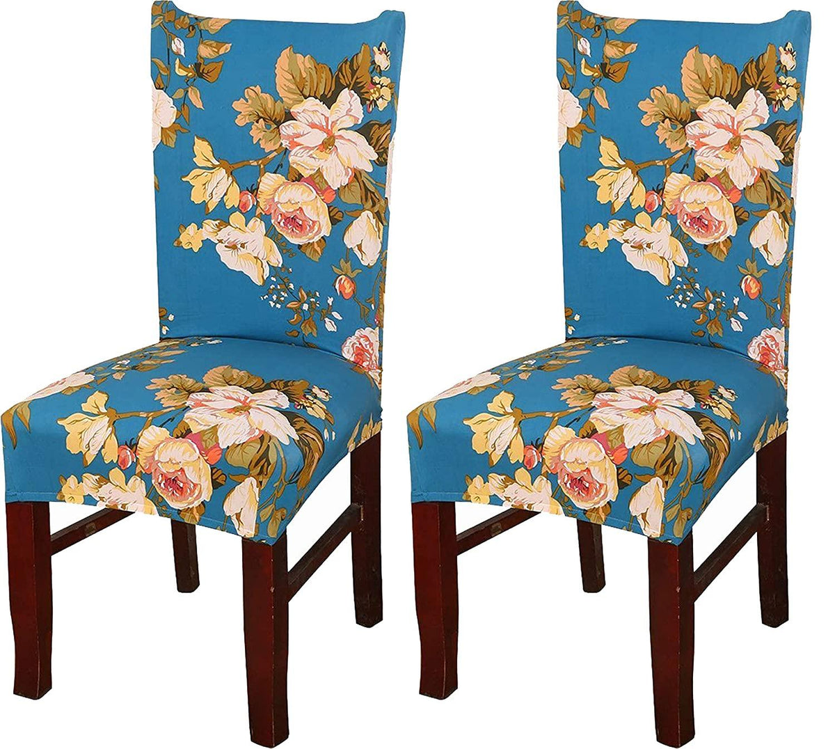 Stretchable Chair Covers, Funky Teal - Trendize
