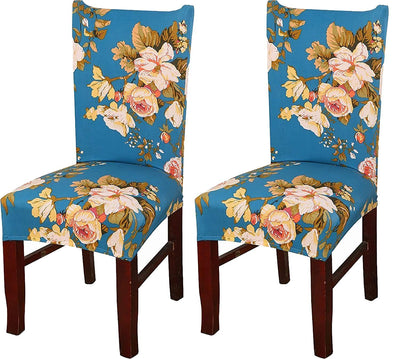 Stretchable Chair Covers, Funky Teal - Trendize