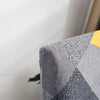 Stretchable Chair Covers, Grey Yellow Prism - Trendize