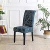 Stretchable Chair Covers, Leafy Ash - Trendize