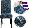 Stretchable Chair Covers, Leafy Ash - Trendize