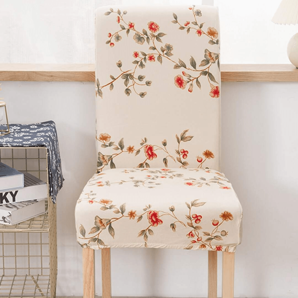 Stretchable Chair Covers, Modish Beige