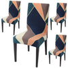 Stretchable Chair Covers, Peach Prism - Trendize