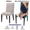 Stretchable Chair Covers, Peach Prism - Trendize