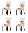 Stretchable Chair Covers, Rose Beige - Trendize
