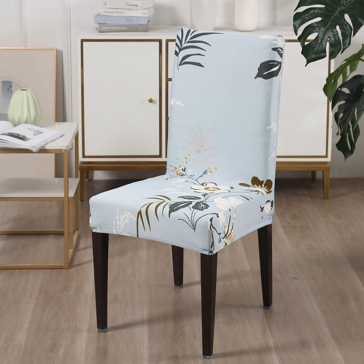 Stretchable Chair Covers, Subtle Sky - Trendize
