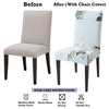 Stretchable Chair Covers, Subtle Sky - Trendize