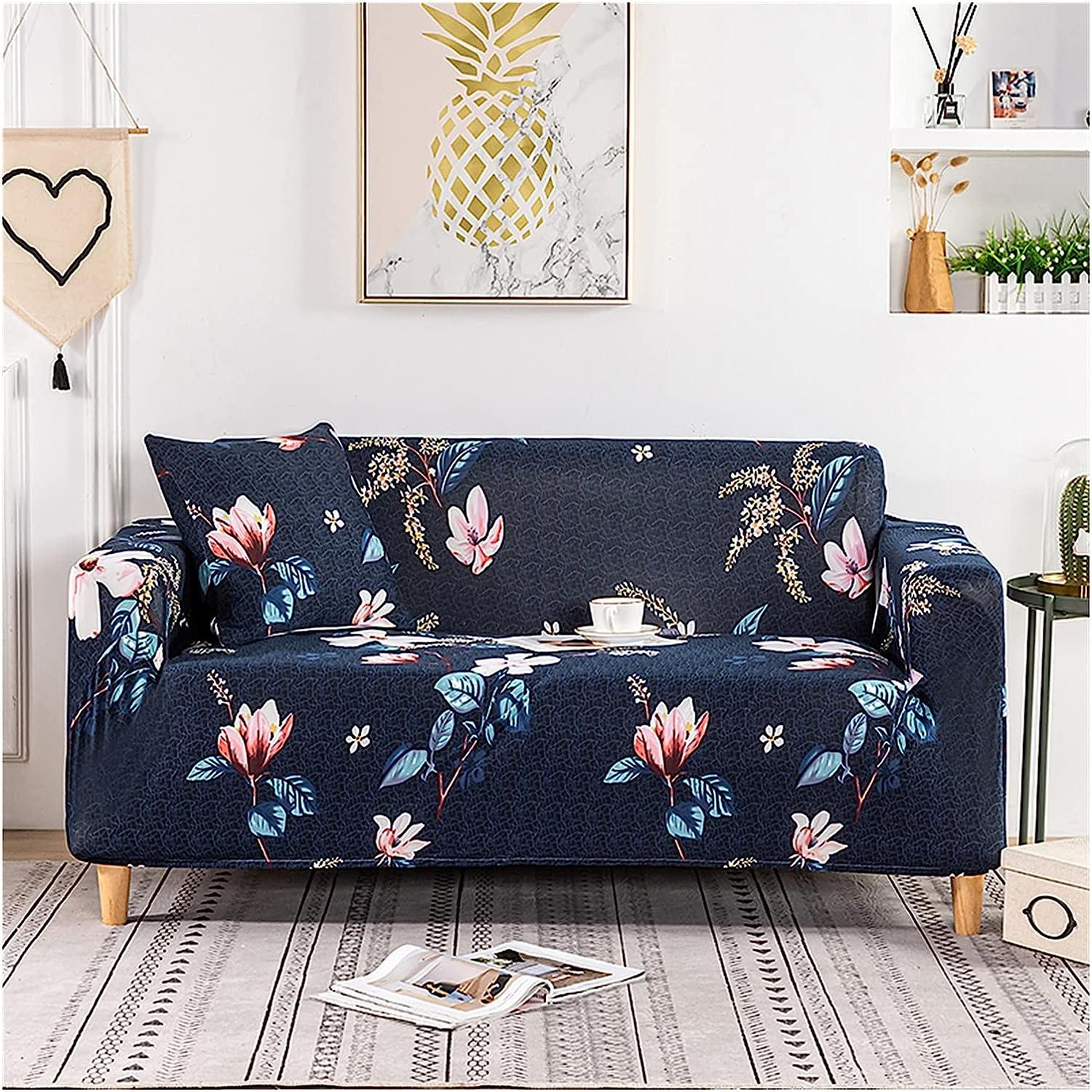 Trendize Exclusive Stretchable Sofa Cover - Lotus Blue