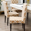 Stretchable Chair Covers, Diamond Beige