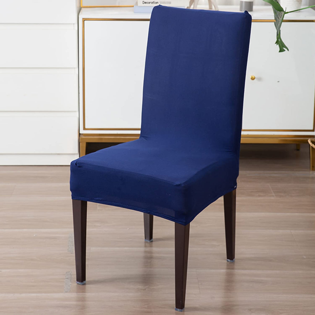 Stretchable Chair Covers, Plain Navy
