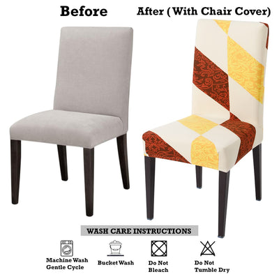Stretchable Chair Covers, Abstract Multicolor