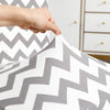 Stretchable Chair Covers, Zigzag Grey
