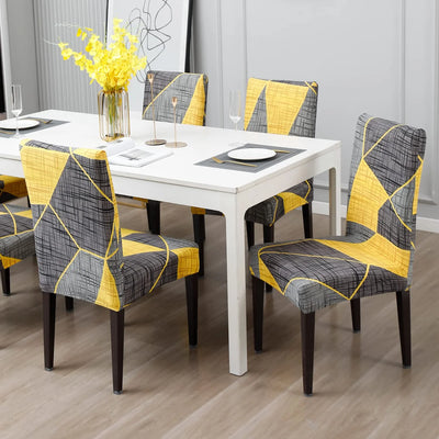 Stretchable Chair Covers, Prism Yellow