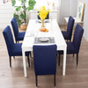 Stretchable Chair Covers, Plain Navy