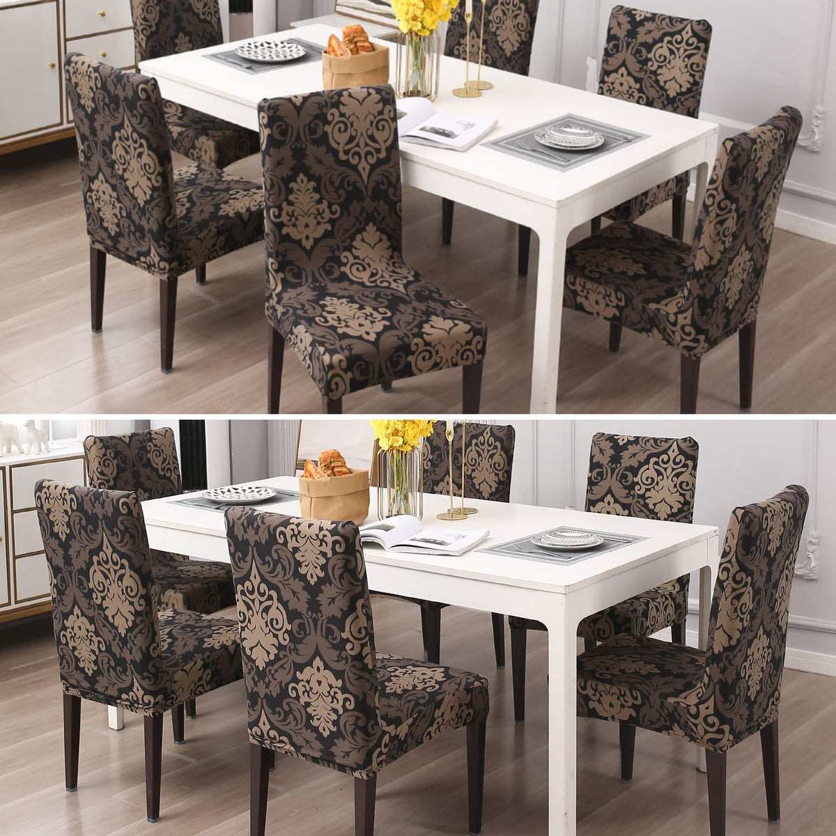 Stretchable Chair Covers, Royal Black